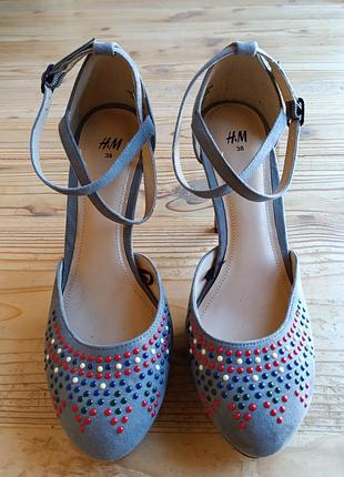 Босоножки женские на каблуке h&amp;m 38