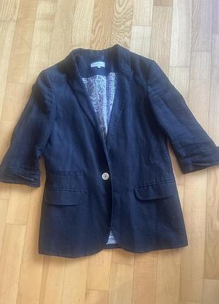 Чорний жакет, 100%льон