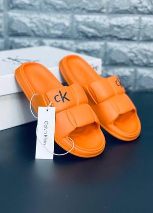 Женские шлепанцы calvin klein последний размер36/37