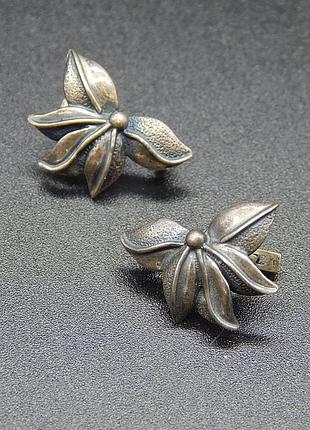 32. винтажные серебряные серьги, 925*.