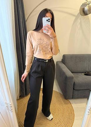 Брюки с ремнем женские