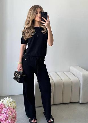 Жіночий люксовий літній костюм футболка штани lоrо ріаnа