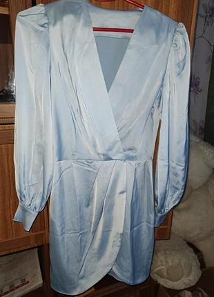 Нова сатинова сукня вечірня