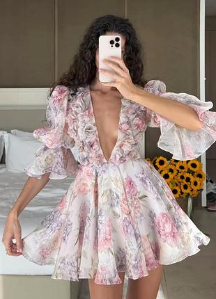 Міні сукня з квітами