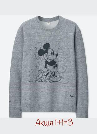 Толстовка лонгслів uniqlo disney mickey mouse art by andy warhol ut світшот светр
