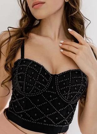 Стильний топ бра корсет zara 85b