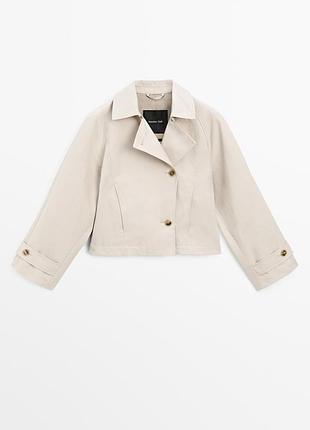 Вкорочений тренч massimo dutti