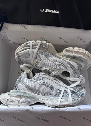 Жіночі кросівки 3xl white silver dirty білі стильні трендові снікерси на високій підошві