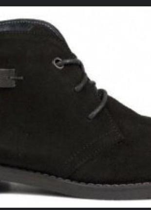 Замшевые сапожки для мальчика на шнуровке