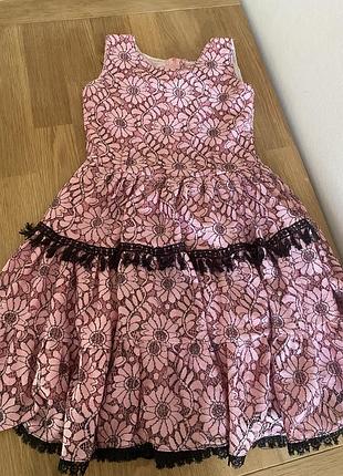 Літня гіпюрова сукня для дівчинки ~12 років