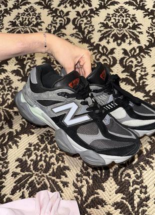 Кросівки унісекс new balance 9060 black grey 42 розмір на шнурівці чорні нюбеланс 9060