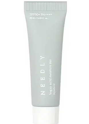 Needly vegan mild moisture sun spf 50+ pa++++ зволожуючий сонцезахисний крем зі скваланом 10 мл