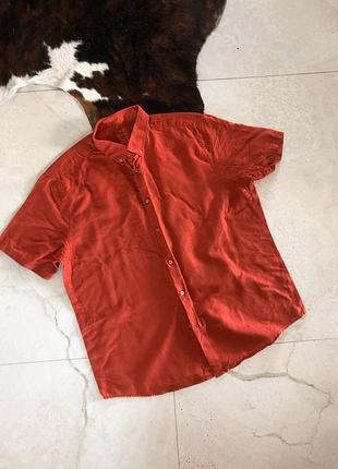 Лляна сорочка чоловіча з льоном льон льняная рубашка лён льном