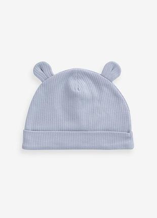 Трикотажная шапка next бини с ушками для мальчика