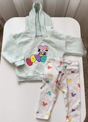 Костюм дитячий на дівчинку худі лосінки від primark