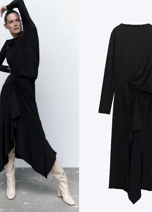 Асимметричное платье zara