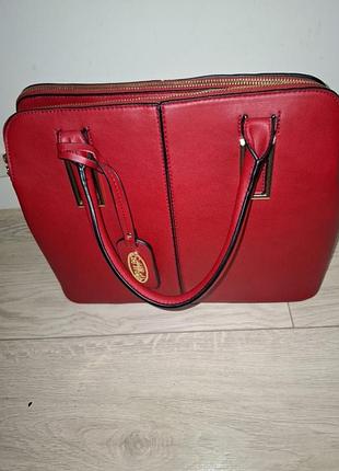 Сумка, червона, жіноча.