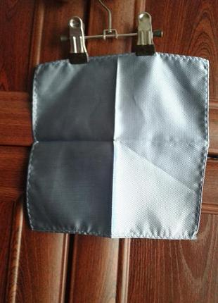 Карманный платочек ,носовой платок, паше из искусственного шелка в мелкую клетку