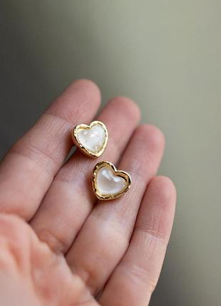 Сережки-сердечки