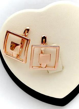 Сережки фірми fallon (медичне золото)