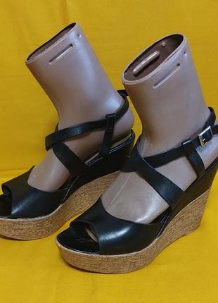 Кожаные фирмы aldo женские босоножки на пробковой платформе