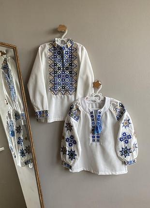 Дитяча лляна вишиванка для хлопчиків 9