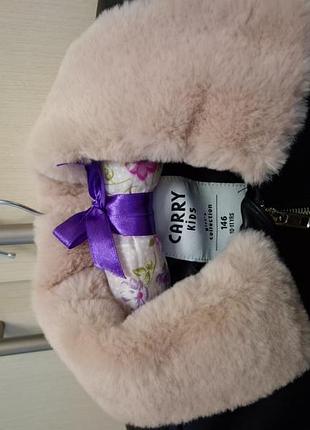 Куртка для девочки из кожзама 4