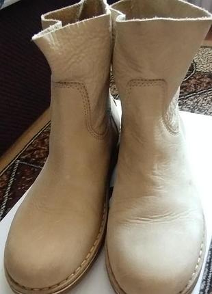 Ботинки shabbies, кожаные