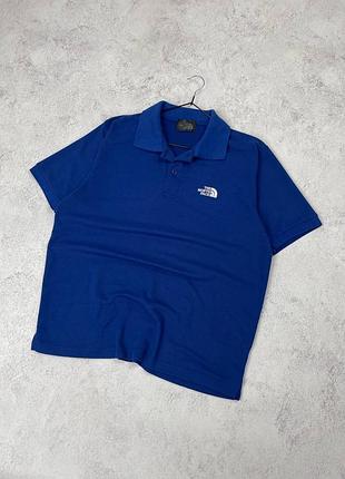Синє базове поло the north face