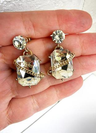 Шикарные винтажные серьги.