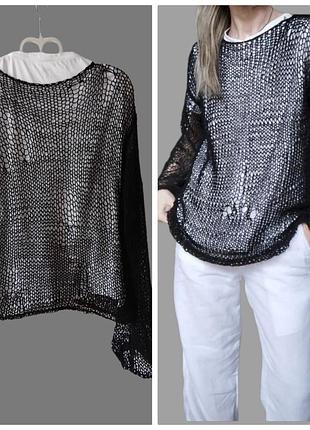 Джемпер из льна и хлопка