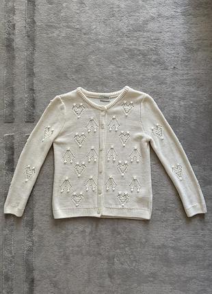 Кардиган молочного кольору