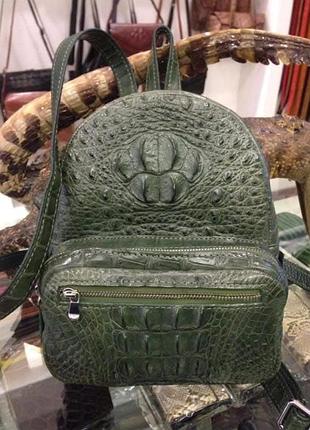 Рюкзак кожаный натуральная кожа крокодил