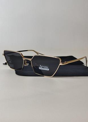 Металлические женские солнцезащитные очки