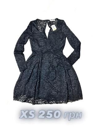 Сукня, чорна, мережево, розмір xs, нова з біркою