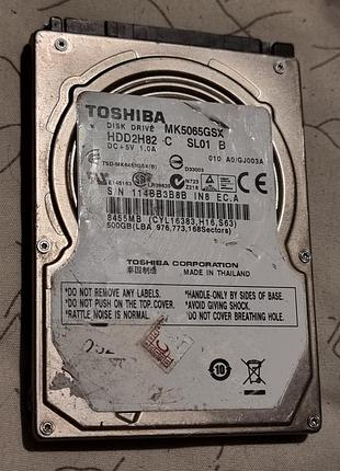 0% hdd 2.5 500 гб toshiba 5400 жесткий диск mk5065gsx