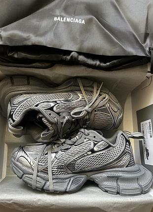 Жіночі кросівки 3xl grey silver сірі стильні трендові снікерси на високій підошві