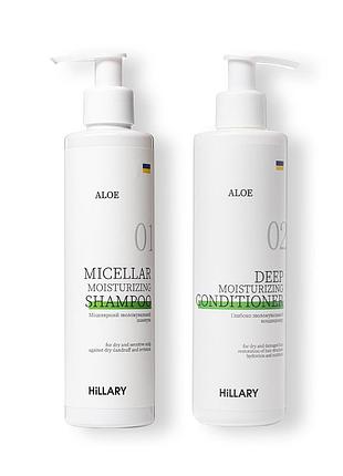 Набір для сухого типу волосся hillary aloe deep moisturizing