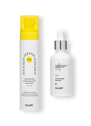 Сонцезахисний спрей-термозахист + сироватка проти випадіння волосся serenoa