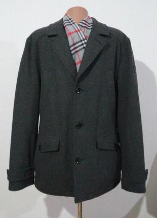 Напіввовняна пальто бушлат на утеплювачі