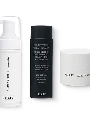 Набір для жирної шкіри обличчя + тонер-пілінг 2% вha + 8,2% aна
