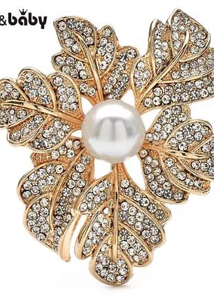 Wuli&baby елегантна квіткова брошка