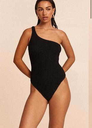 Купальник жатка суцільний на одне плече