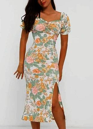 Розпродаж сукня monki міді з розрiзом