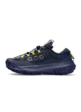 👟 повседневные водонепроницаемые мужские кроссовки Flyknit nike acg mountain fly 2 low black 🔝