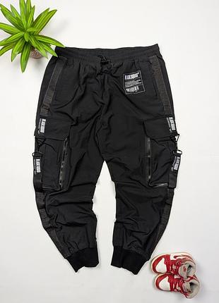 Black squad sk8 cargo мужские мультипокетные карго джоггер брюки l/xl