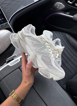 New balance 9060 light beige кросівки жіночі