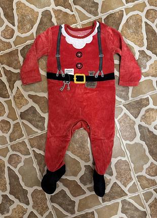 Новорічний велюровий чоловічок