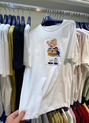 Футболка polo bear ralph lauren унісекс футболка з ведмедем