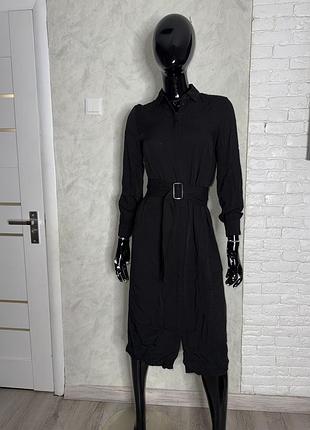 Сукня сорочка плаття міді на ґудзиках h&m, xs